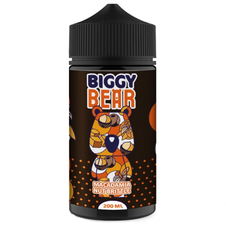 Macadamia Nut Brittle 200 ml Biggy Bear - Caramel - Noix de macadamia - Vanille