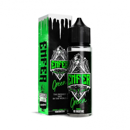 E liquide Green ENFER 50 ml Cactus - Citron vert - Menthe - Très Frais